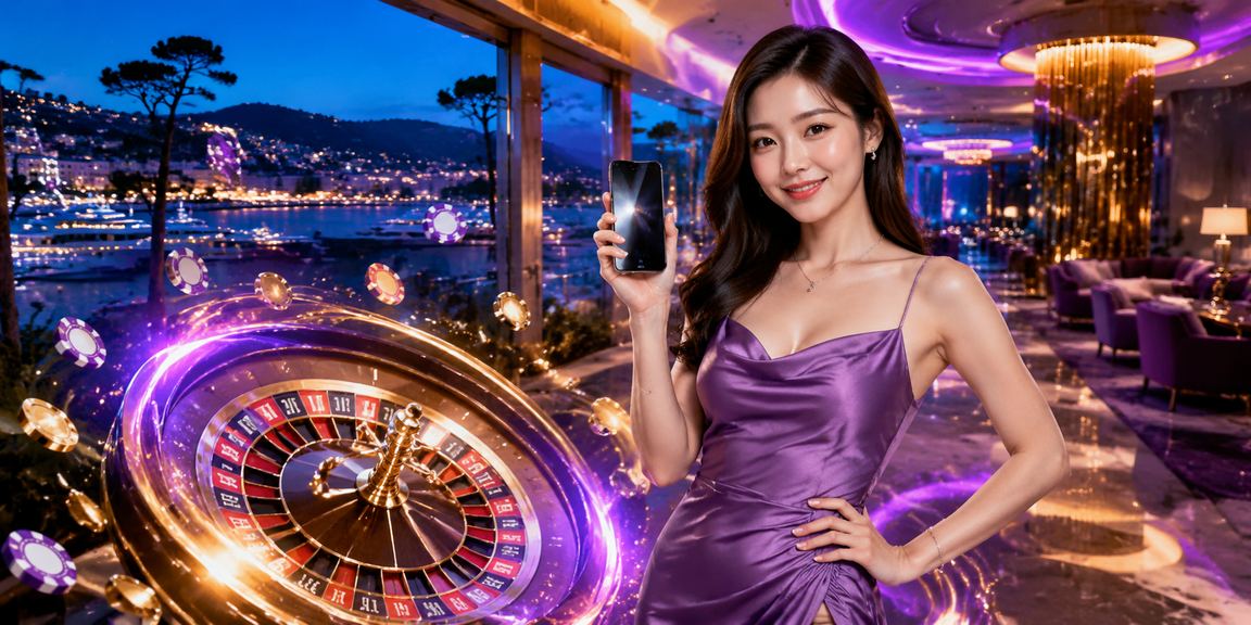 Bàn roulette neon sáng rực tại Đà Lạt dành cho người chơi High Roller